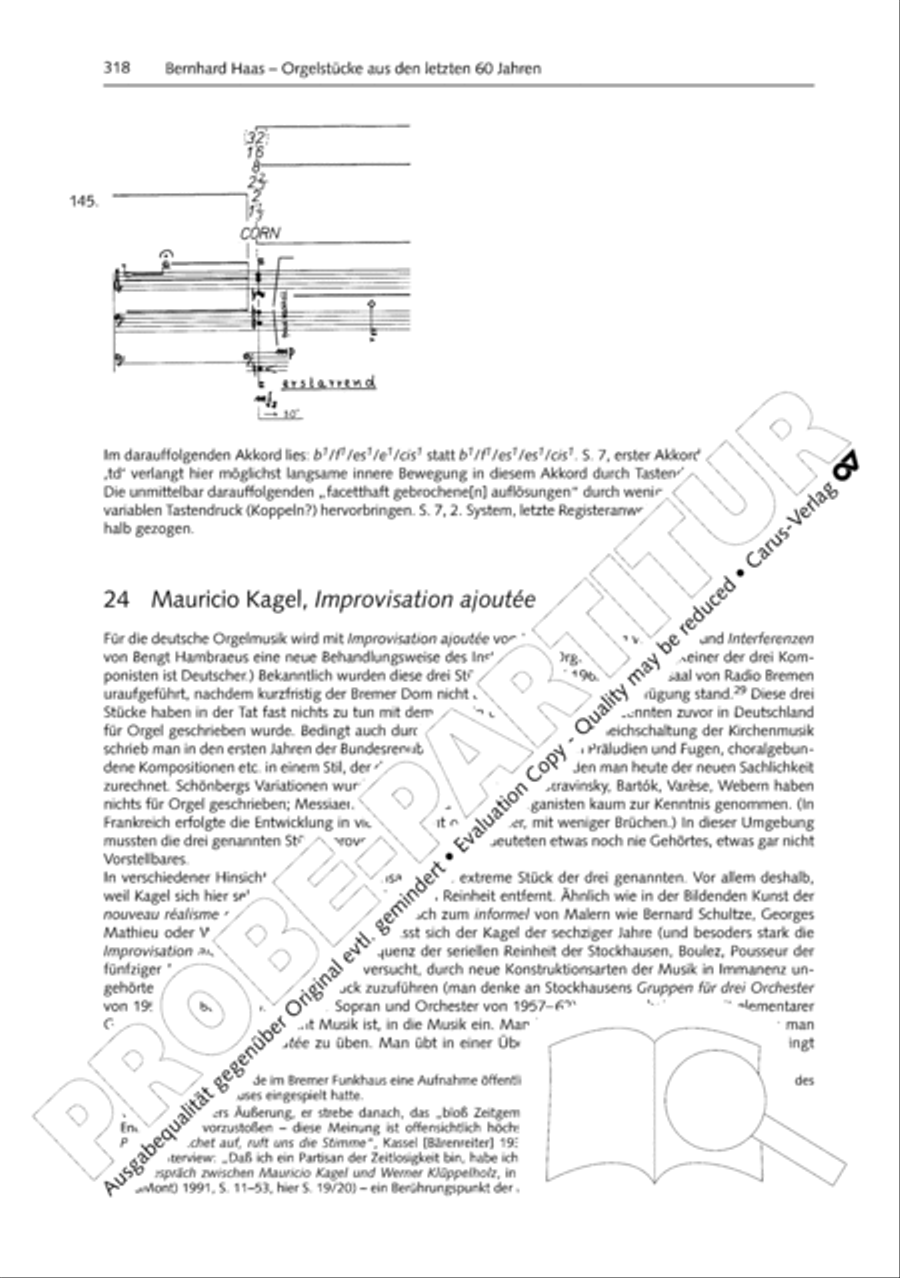 Orgelschule zur historischen Auffuhrungspraxis Organ Solo scores gallery preview page 319