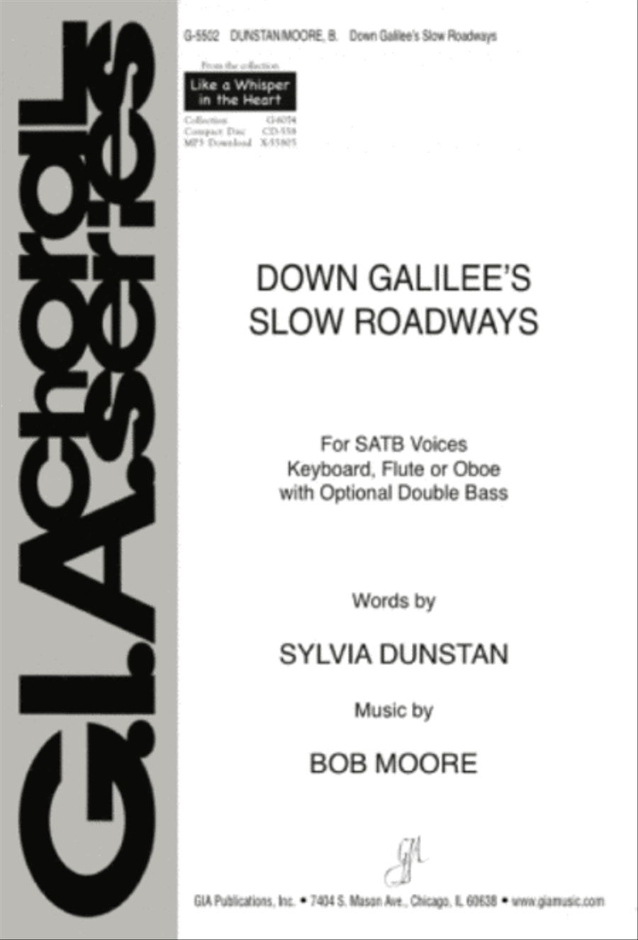 Down Galiliee's Slow Roadways - Instrument edition Flute scores gallery preview page 1