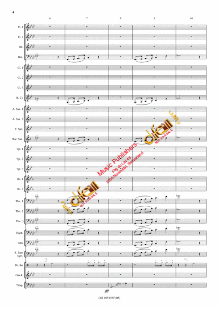 Theme from Inspector Gadget Concert Band scores gallery preview page 3