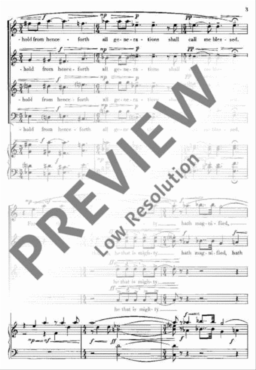 Magnificat and Nunc Dimittis Mixed Choir scores gallery preview page 6