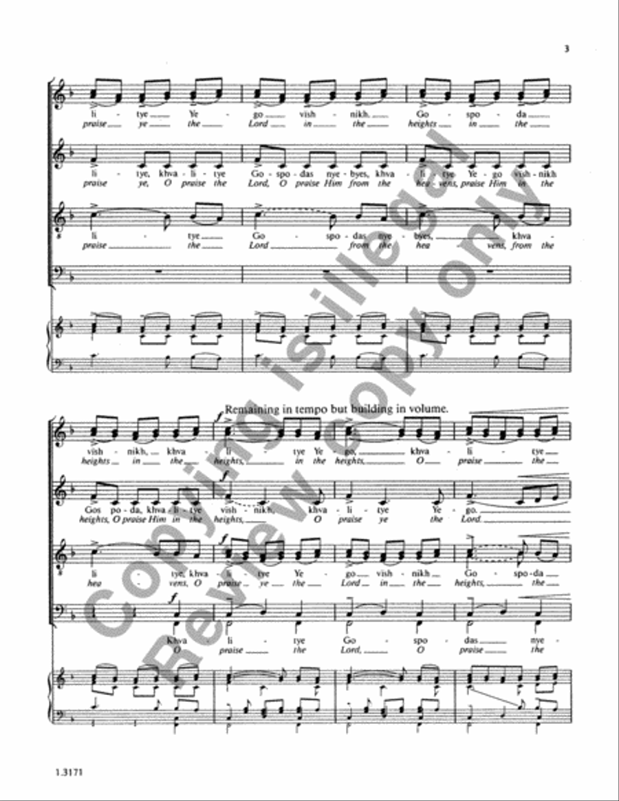 The Liturgy of St. John Chrysostom Divisi scores gallery preview page 12
