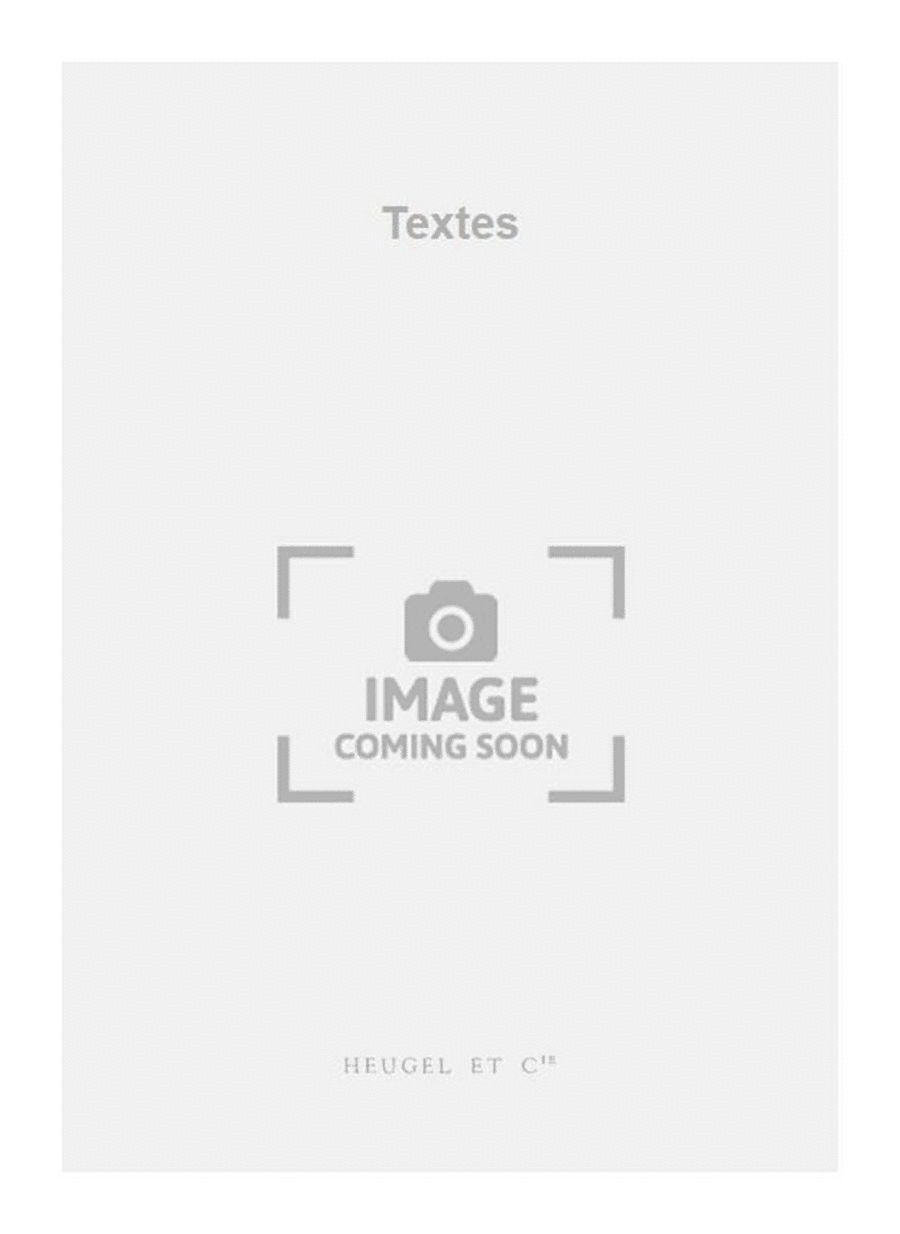Textes Textes Piano Accompaniment scores gallery preview page 1