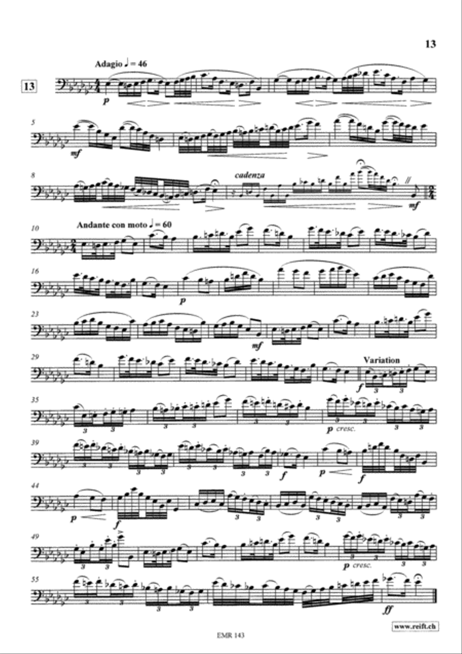 Technical & Melodic Studies Vol. 6 Trombone scores gallery preview page 13