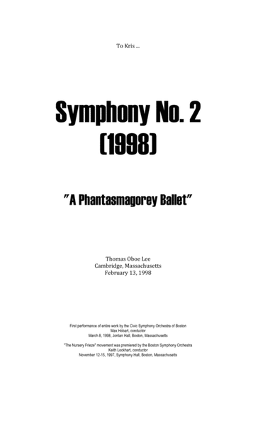 Symphony No. 2 ... A Phantasmagorey Ballet (1998) image number null