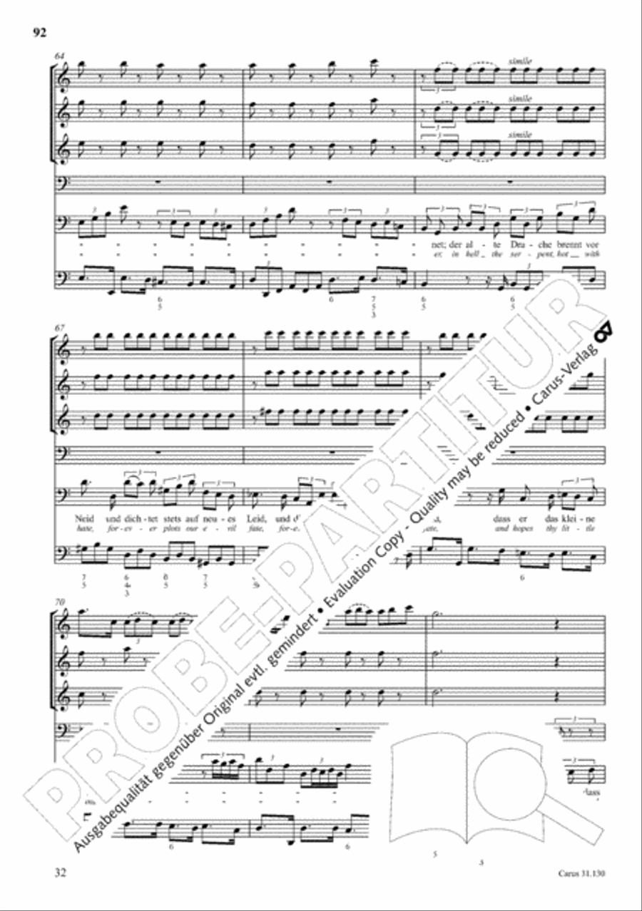 The Complete Sacred Vocal Works (Das geistliche Vokalwerk) Voice scores gallery preview page 93