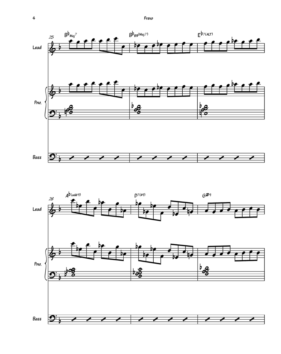 Frevo Jazz Ensemble scores gallery preview page 4