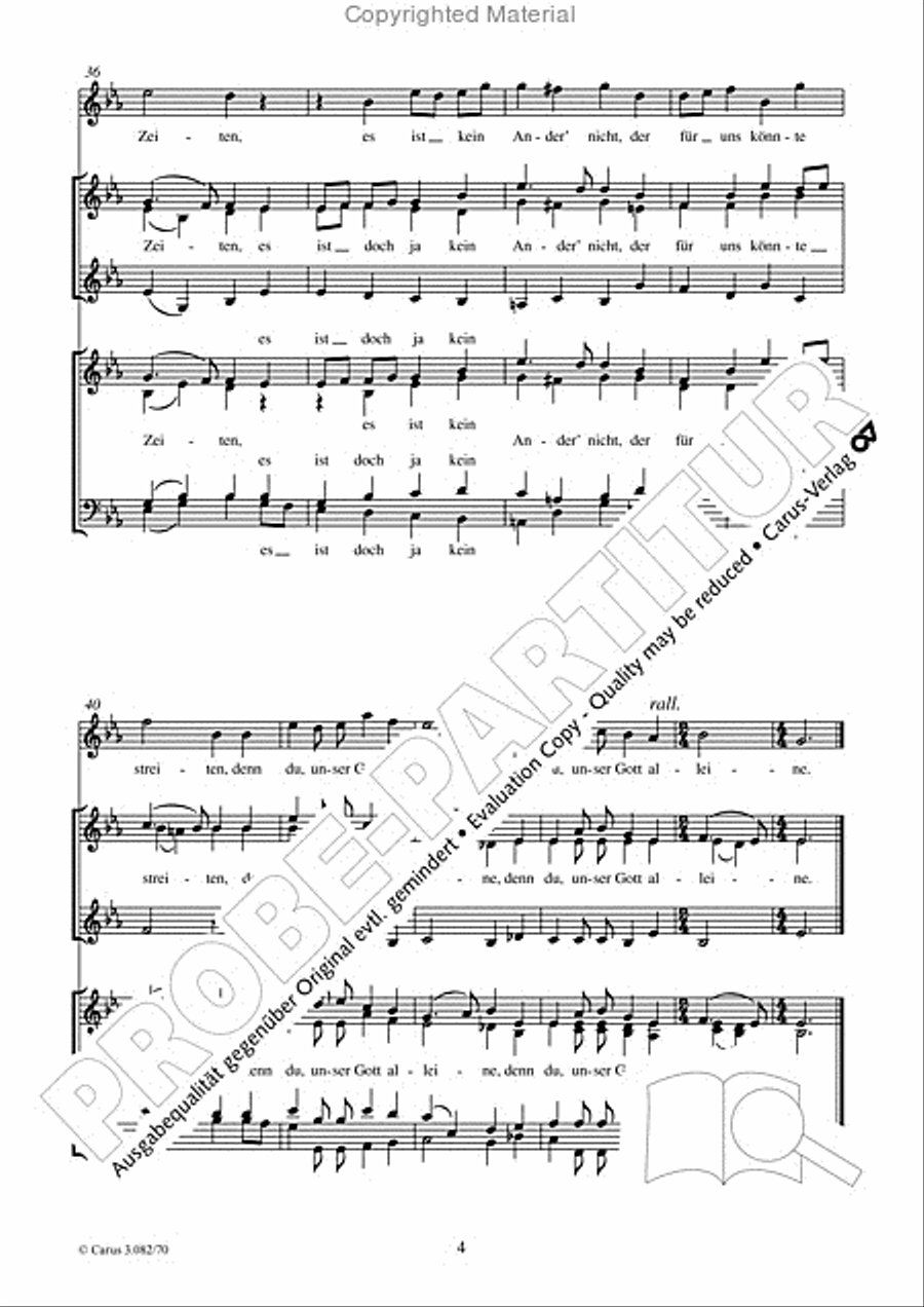 O Lord, now grant us thy peace in grace (Verleih uns Frieden) SSA scores gallery preview page 5