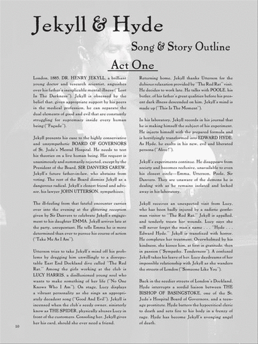 Jekyll & Hyde – The Musical Piano, Vocal, Guitar scores gallery preview page 9