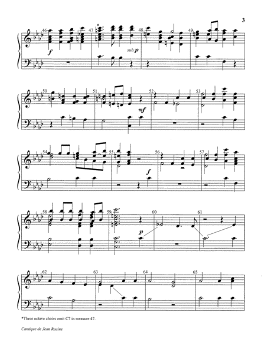Cantique de Jean Racine Cantique de Jean Racine 5-Octaves scores gallery preview page 7