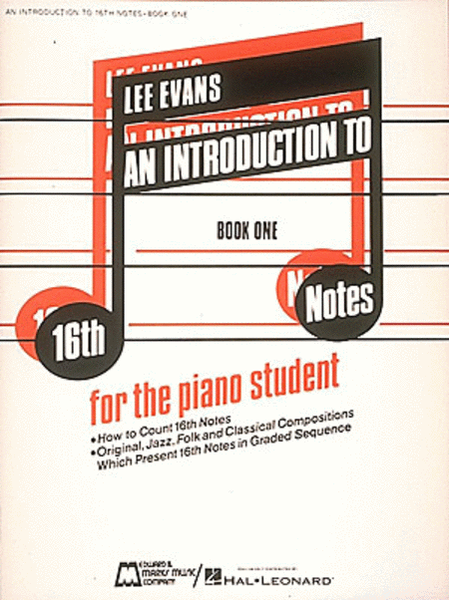 Introduction To 16th Notes - Book 1 - Piano