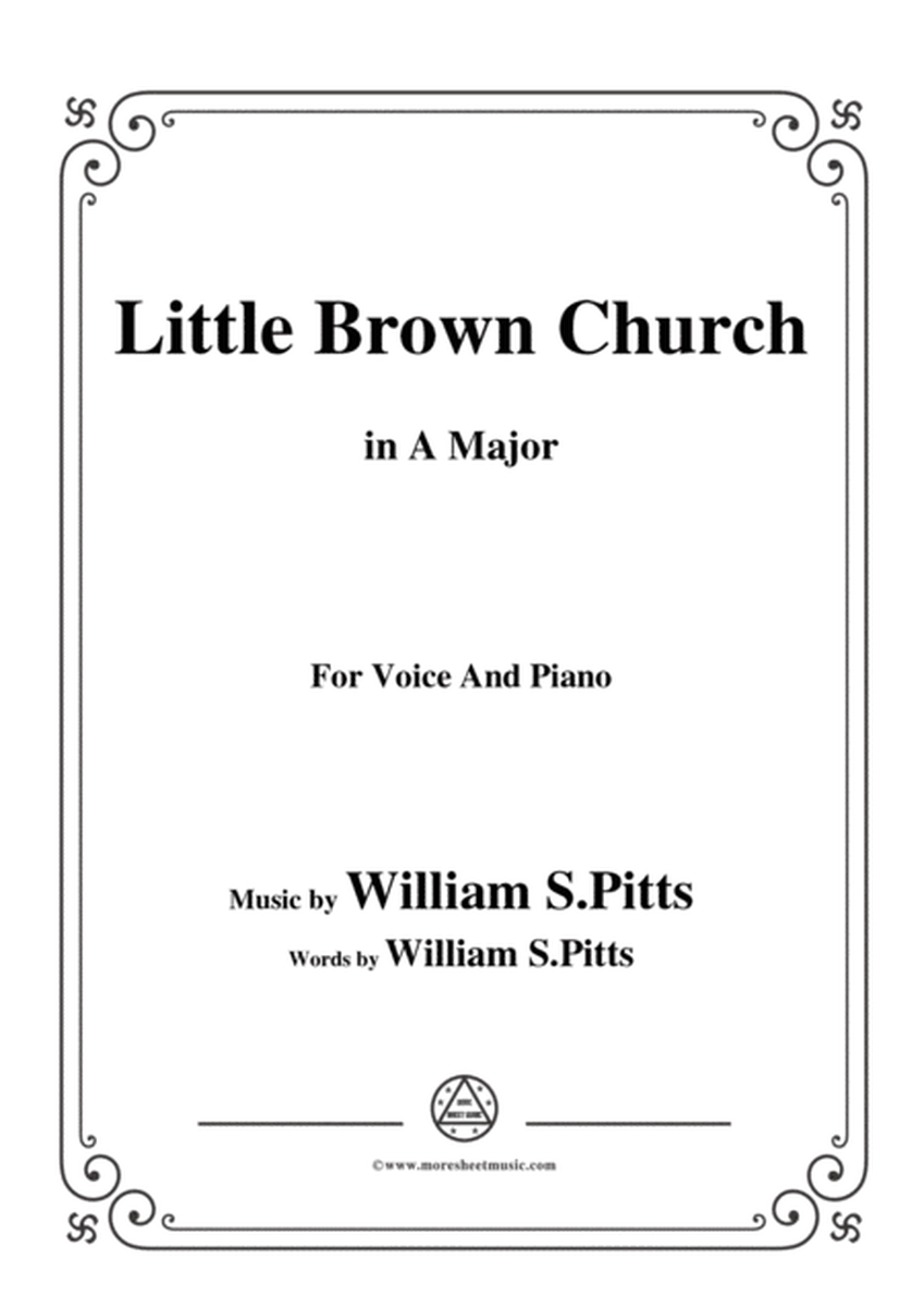 William S. Pitts-Little Brown Church,in A Major,for Voice and Piano image number null