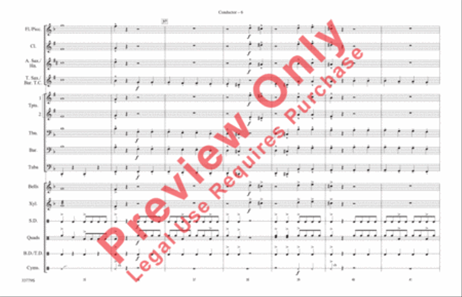 Stars and Stripes Forever Marching Band scores gallery preview page 7