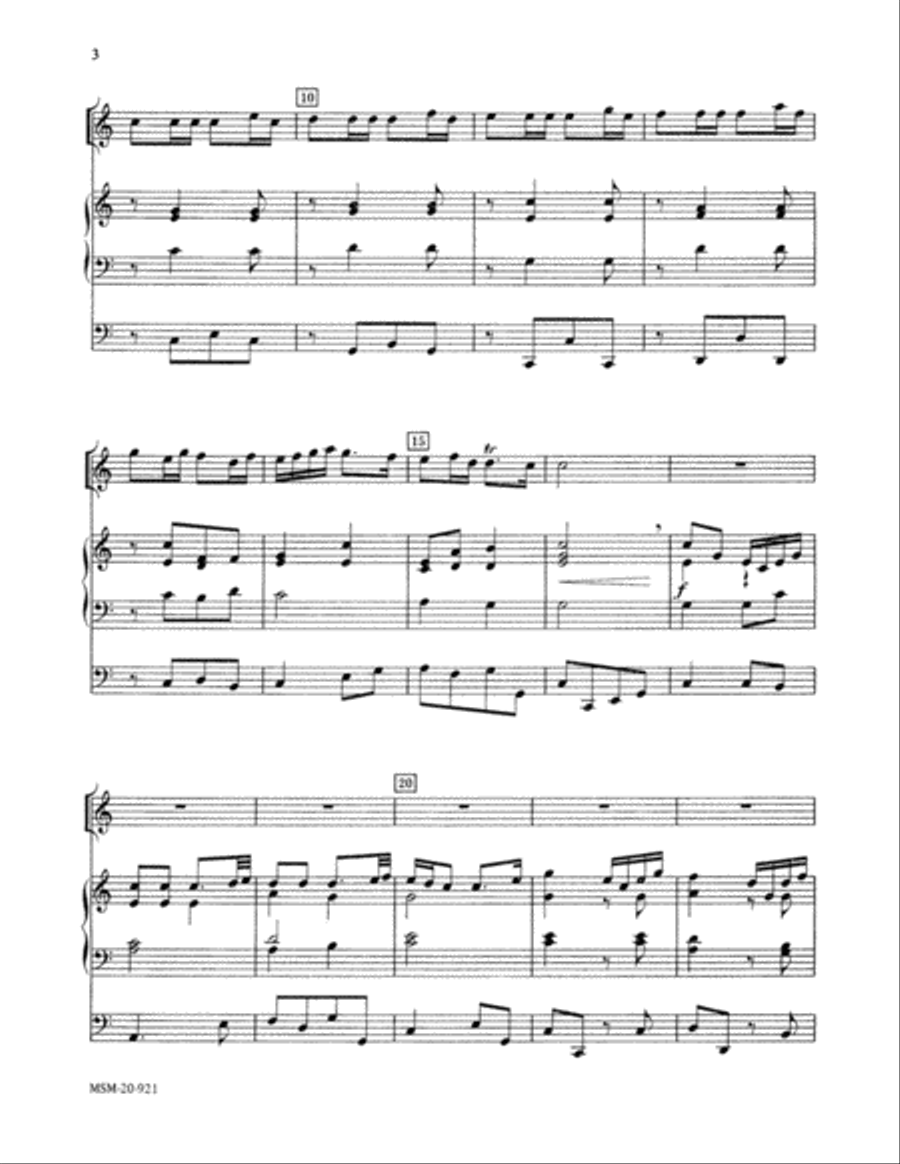 Three Trumpet Tunes for Solo Trumpet and Organ Trumpet Solo scores gallery preview page 2