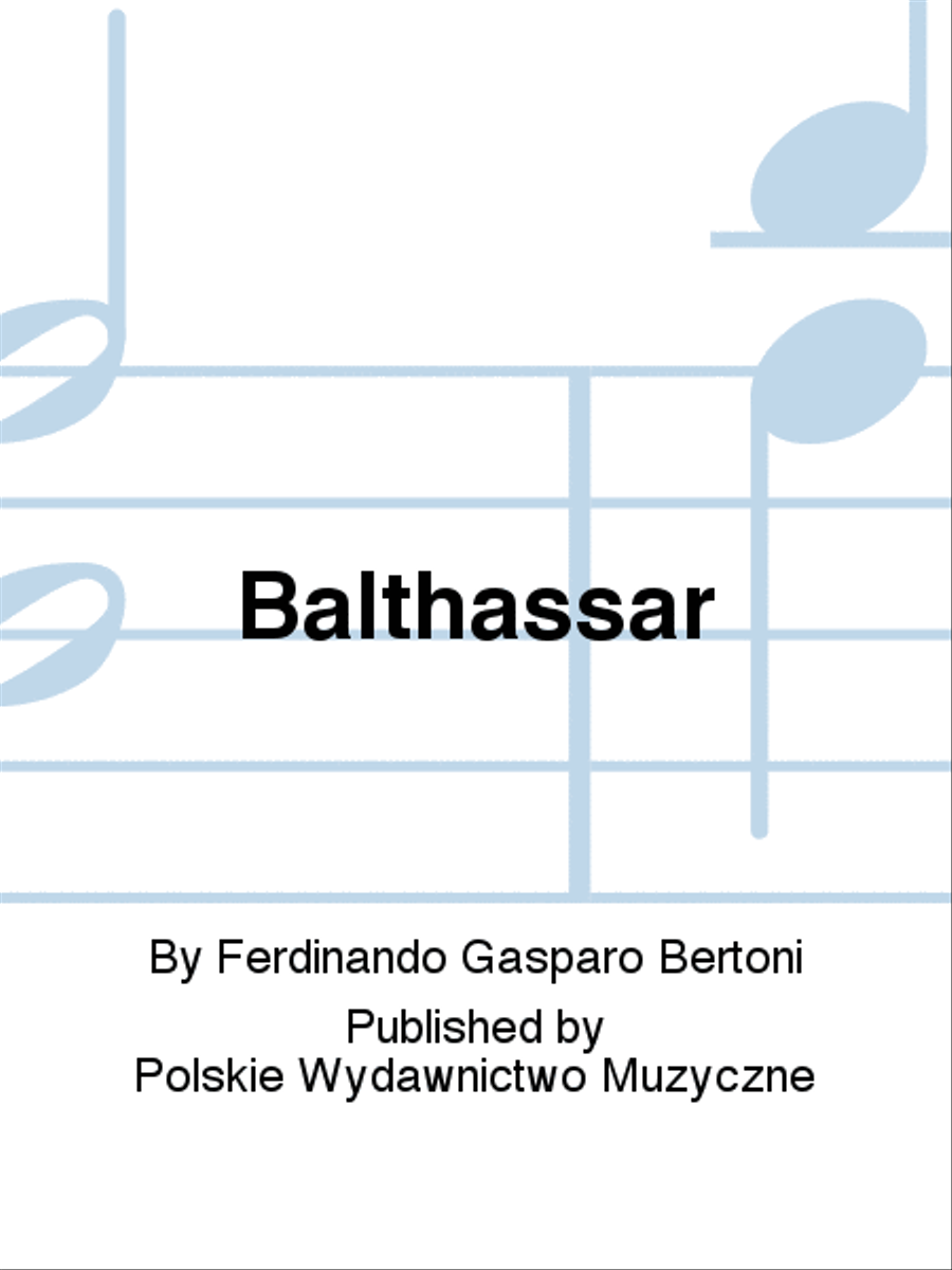 Balthassar, actio sacra Choir scores gallery preview page 1