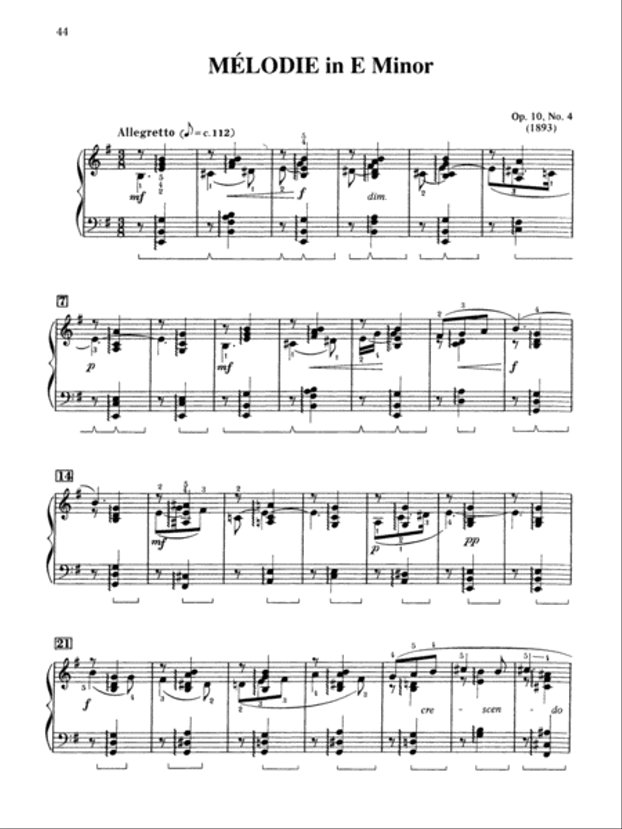 Rachmaninoff -- Selected Works Piano Solo scores gallery preview page 3