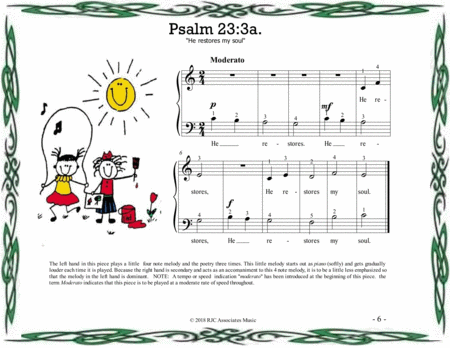The 23rd Psalm - A Collection of Eleven "Beginner to Intermediate" Solo Piano Pieces. image number null