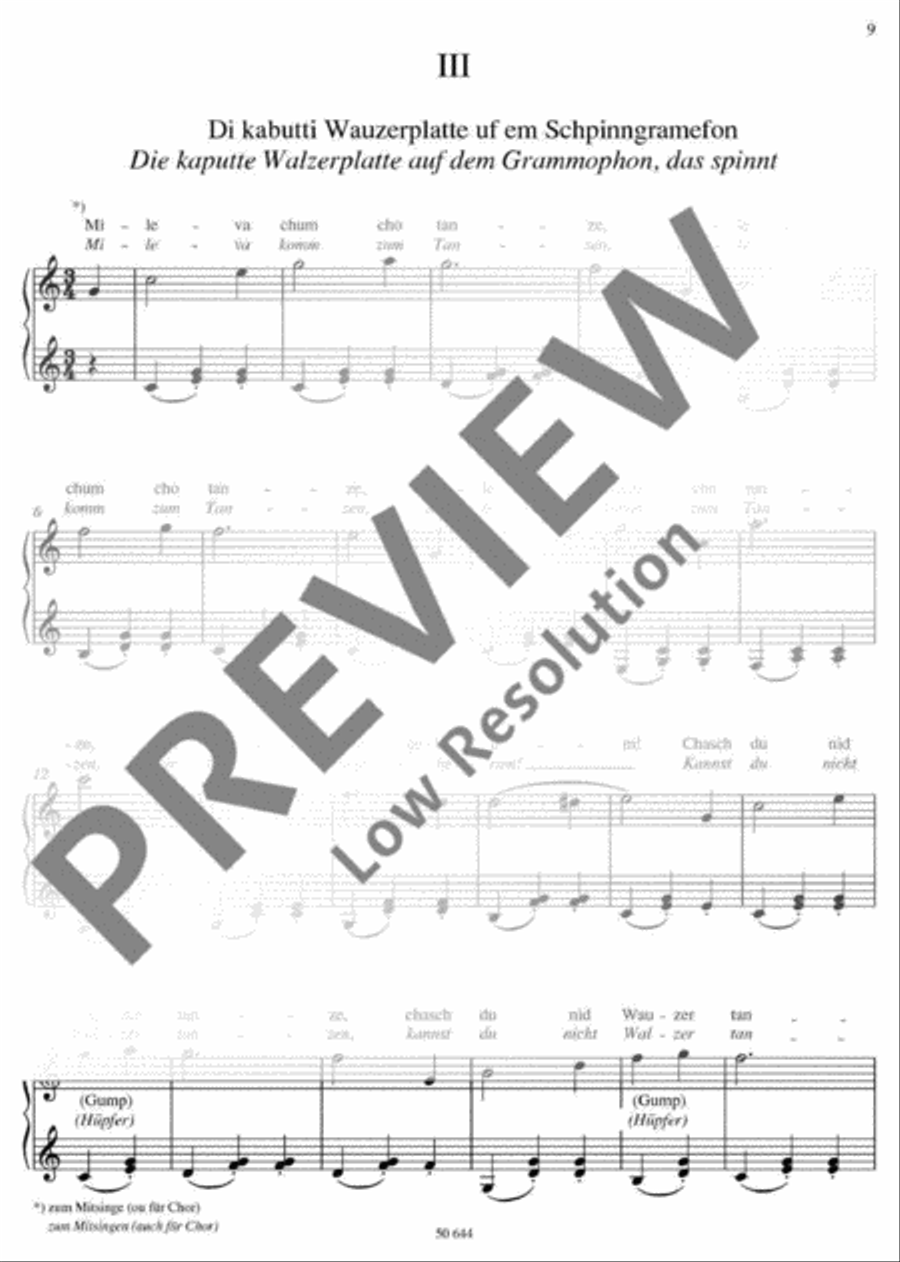 Chinderliecht (Kinderleicht / Kinderlicht) Piano Duet scores gallery preview page 9