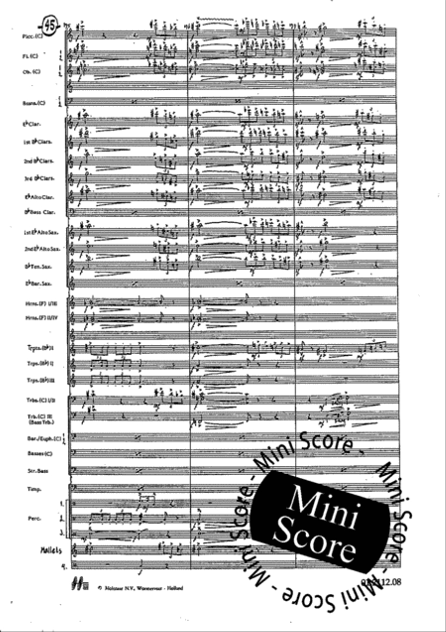 Tre Dodecapricci Concert Band scores gallery preview page 51