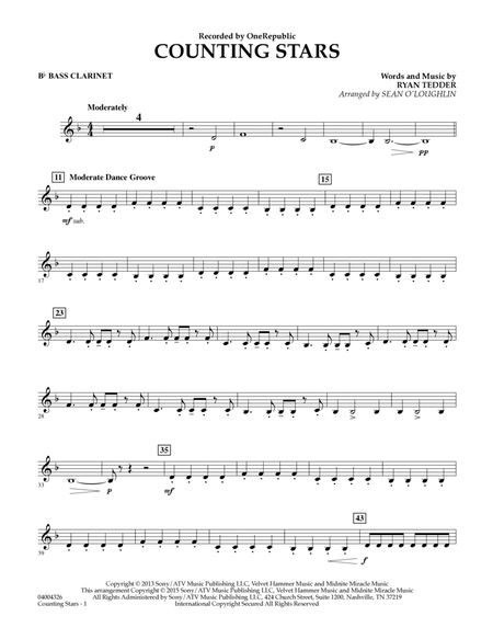 Counting Stars - Bb Bass Clarinet