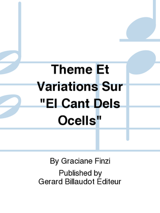 Theme Et Variations Sur "El Cant Dels Ocells"