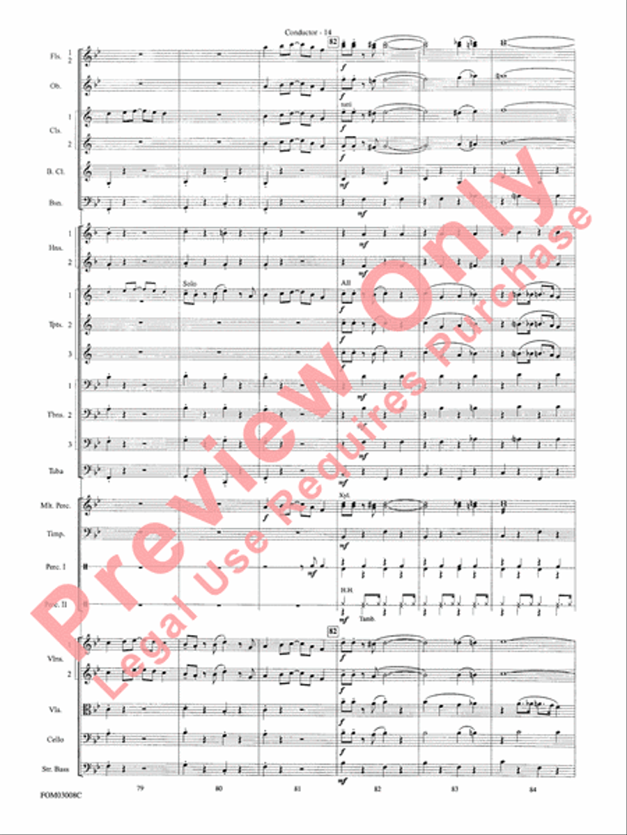Chicago (from the musical Chicago) Full Orchestra scores gallery preview page 17