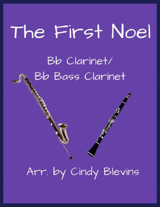 Book cover for The First Noel, Bb Clarinet and Bb Bass Clarinet Duet