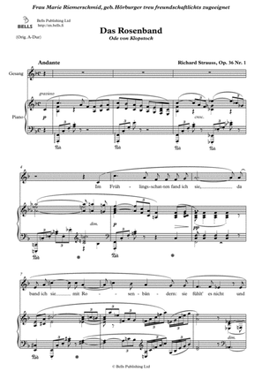 Das Rosenband, Op. 36 No. 1 (F Major)
