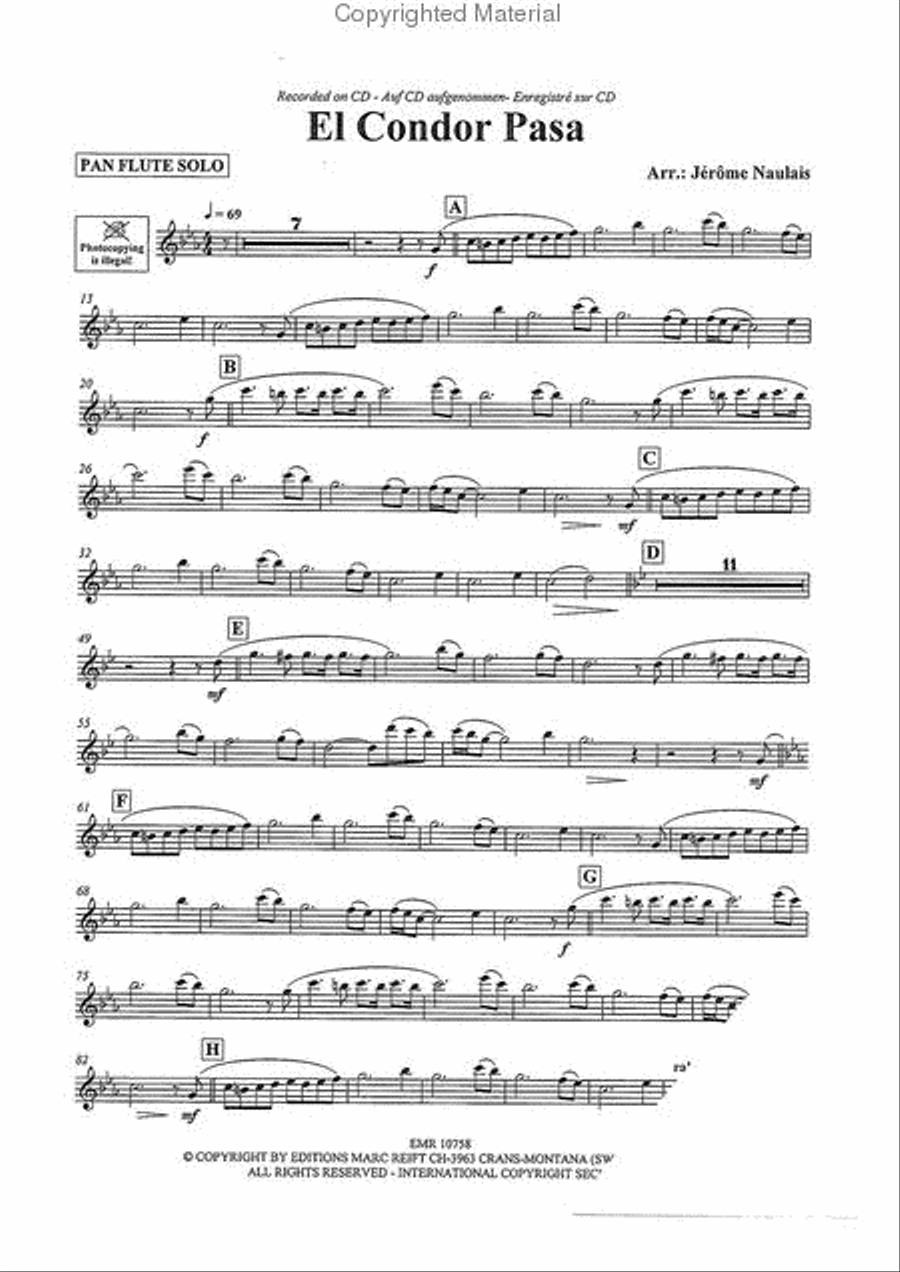 El Condor Pasa Concert Band scores gallery preview page 16
