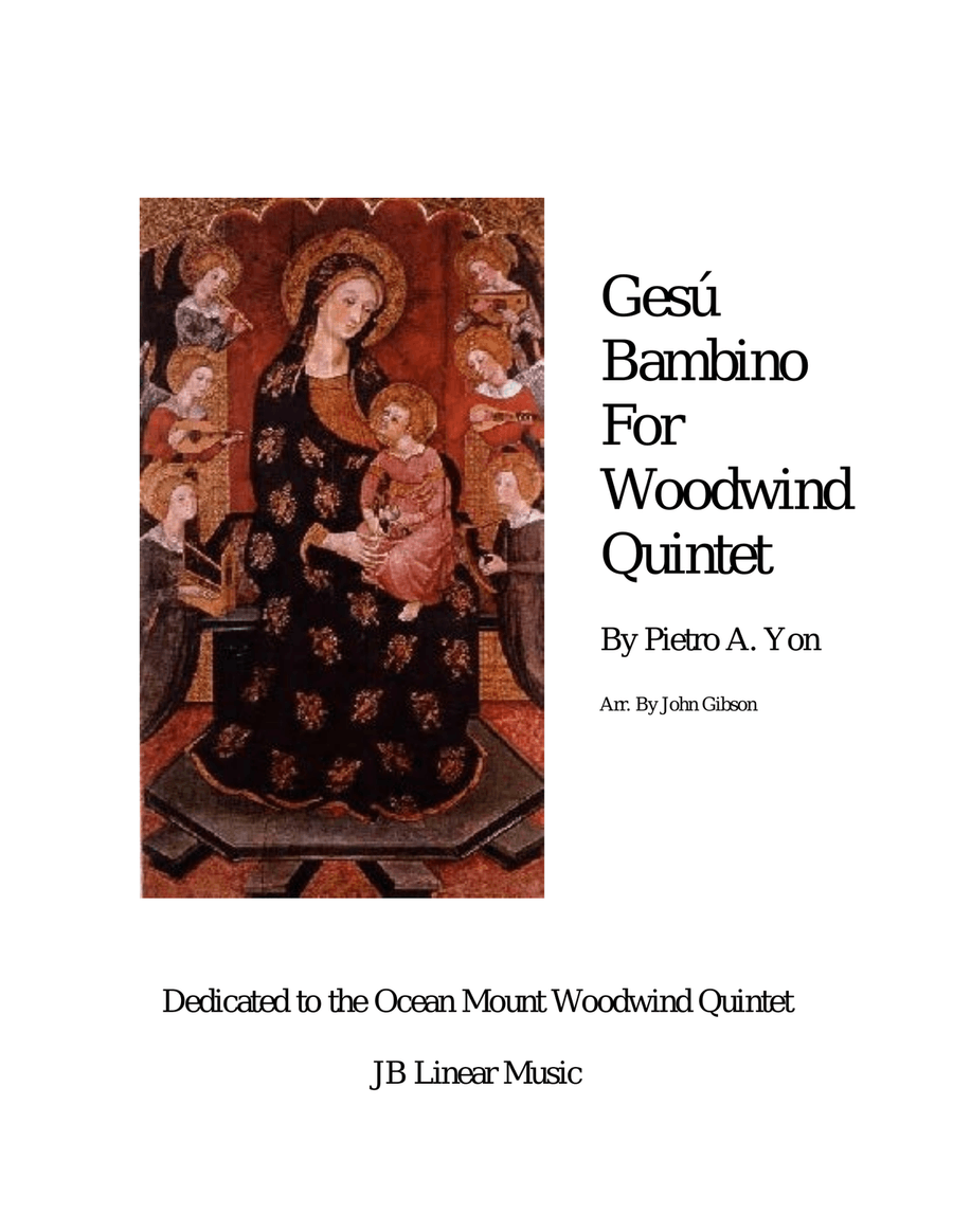 Gesu Bambino (Infant Jesus) for Woodwind Quintet Woodwind Quintet scores gallery preview page 1