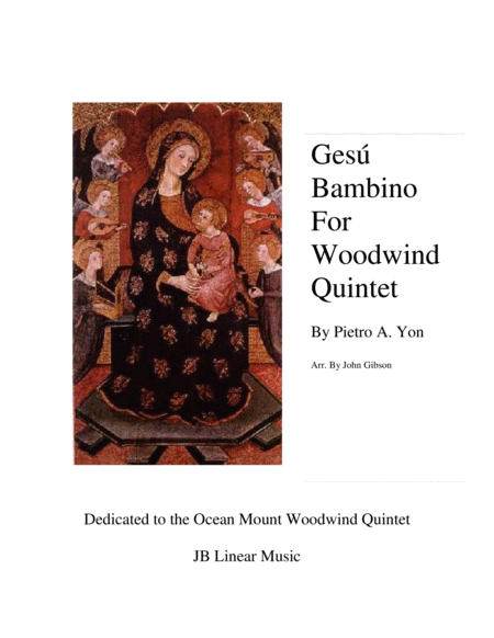 Gesu Bambino (Infant Jesus) for Woodwind Quintet image number null