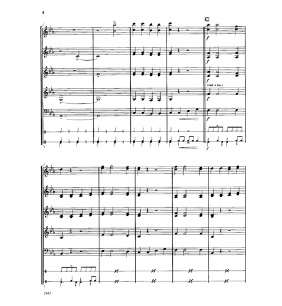 The Disco Kid Concert Band scores gallery preview page 4