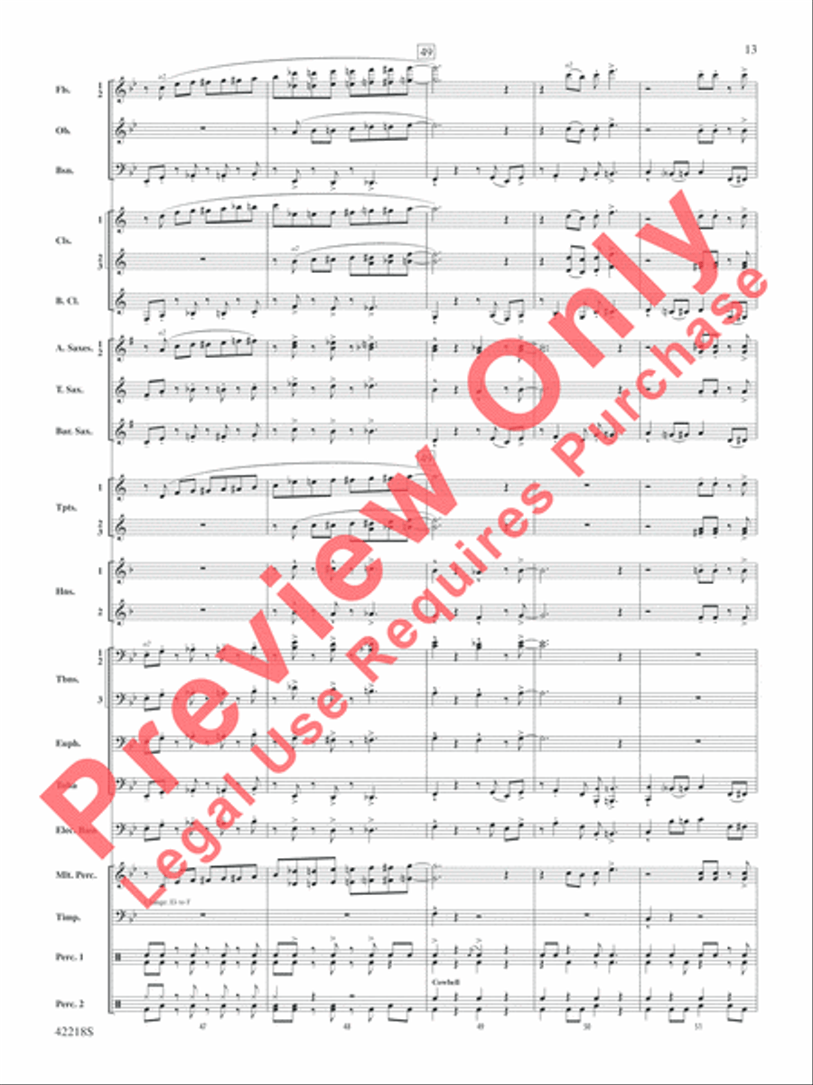 Tower of Power Greatest Hits Concert Band scores gallery preview page 14
