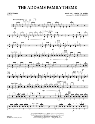 The Addams Family Theme - Percussion 1