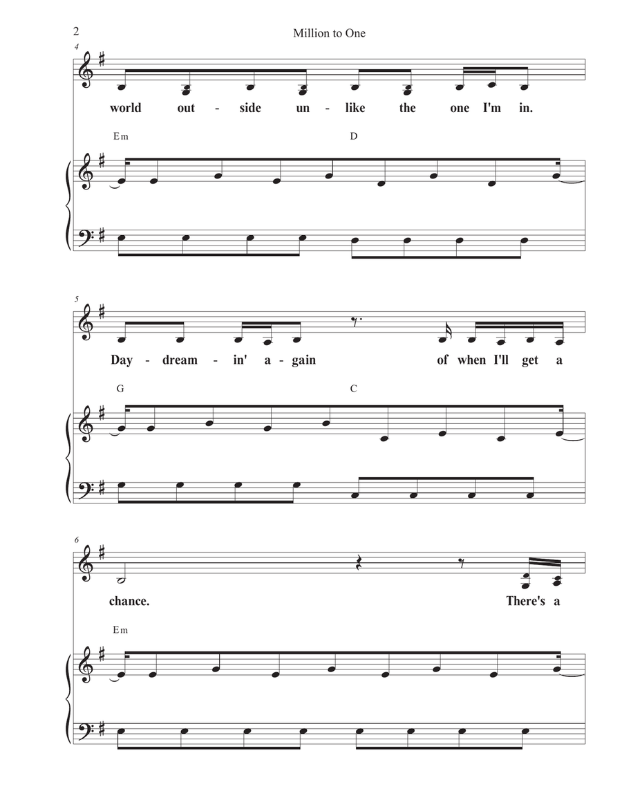 Million To One 2-Part scores gallery preview page 2