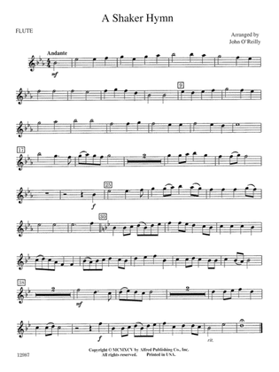 A Shaker Hymn: Flute