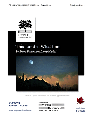 Book cover for This Land is What I Am