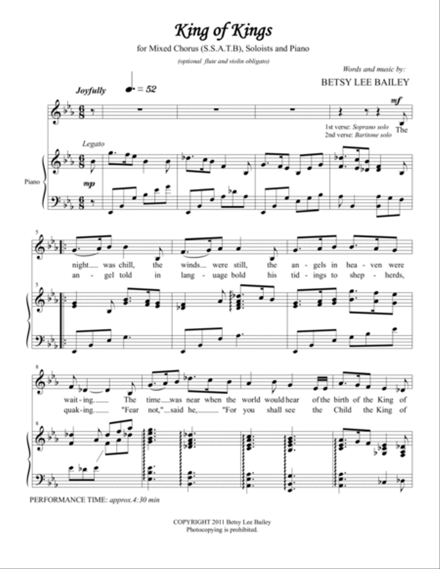 King of Kings - SATB 4-Part scores gallery preview page 2