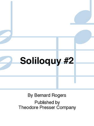 Book cover for Soliloquy No. 2