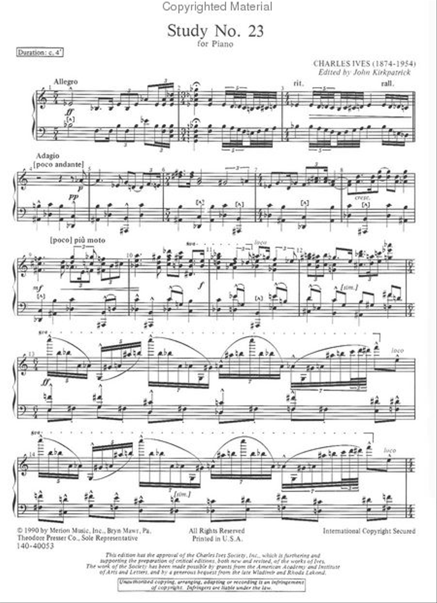 Study No. 23 Chamber Music scores gallery preview page 2
