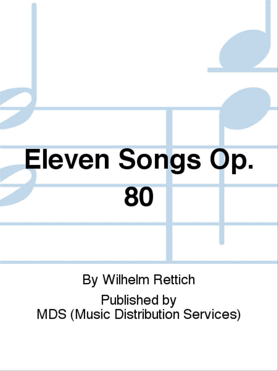 Eleven songs op. 80 Eleven songs op. 80 High Voice scores gallery preview page 1