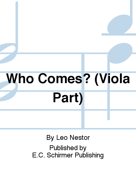 Three Carols: 1. Who Comes? (Viola Part)