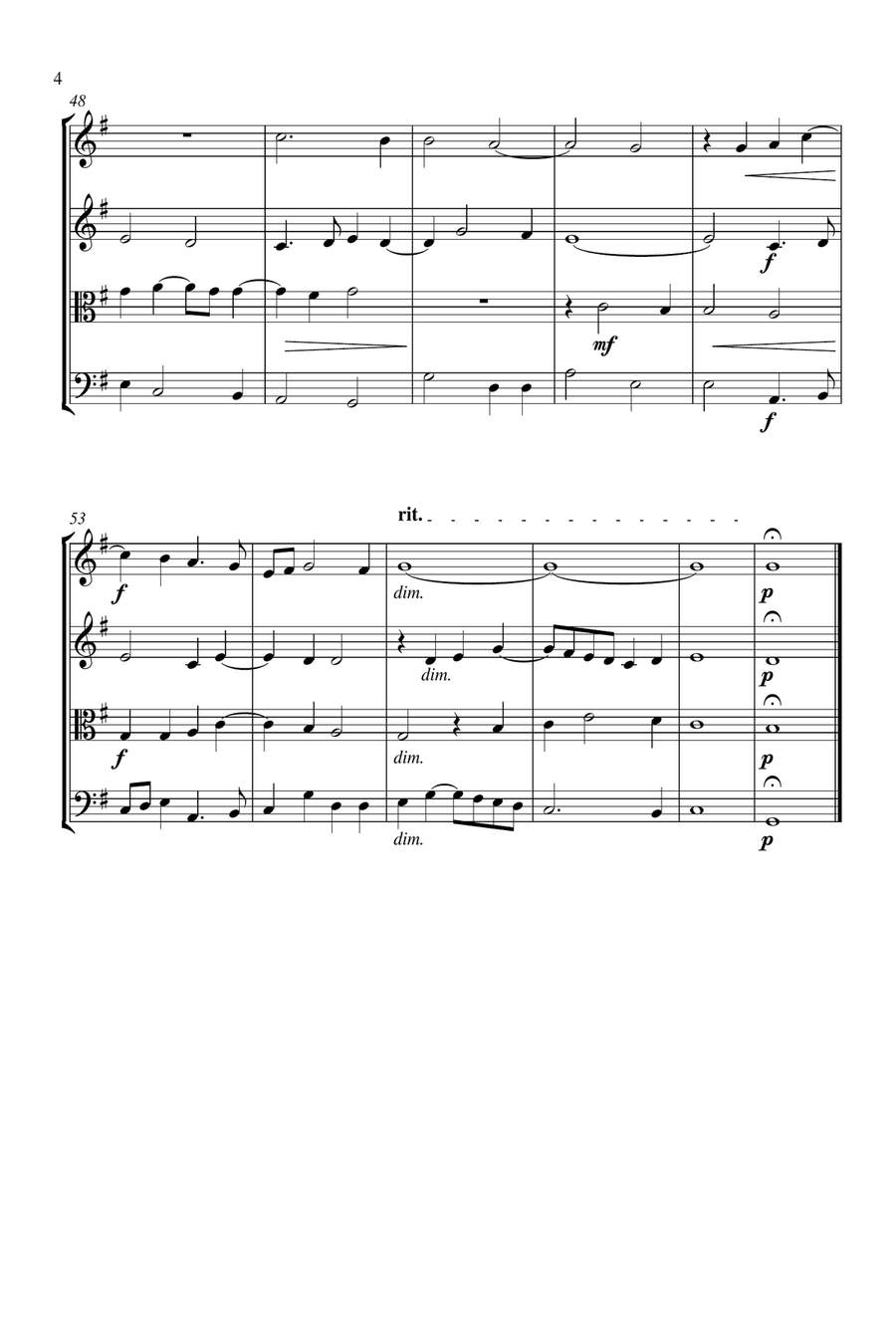 Sicut Cervus String Quartet scores gallery preview page 5