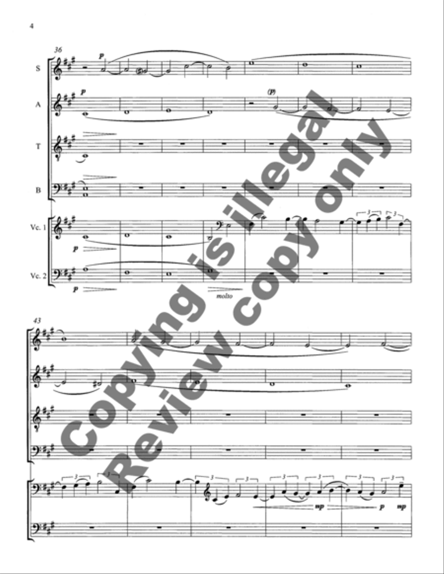 Silent Night-A Christmas Collection: God Rest Ye / Emmanuel 4-Part scores gallery preview page 7