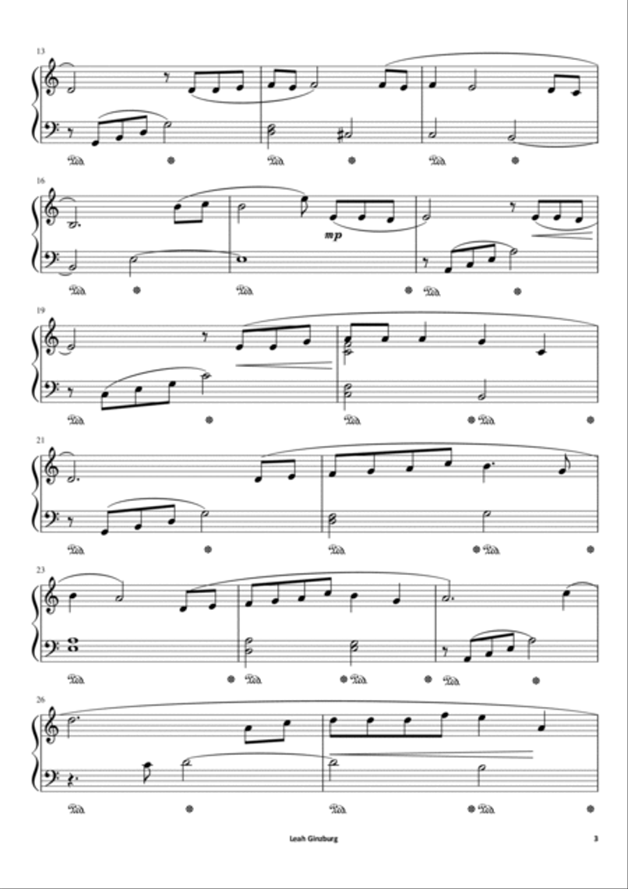 The Most Popular Jewish Songs Piano Solo scores gallery preview page 3
