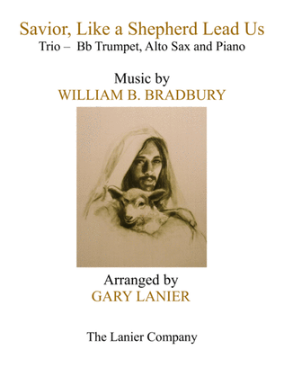 Book cover for SAVIOR, LIKE A SHEPHERD LEAD US (Trio – Bb Trumpet, Alto Sax & Piano with Parts)