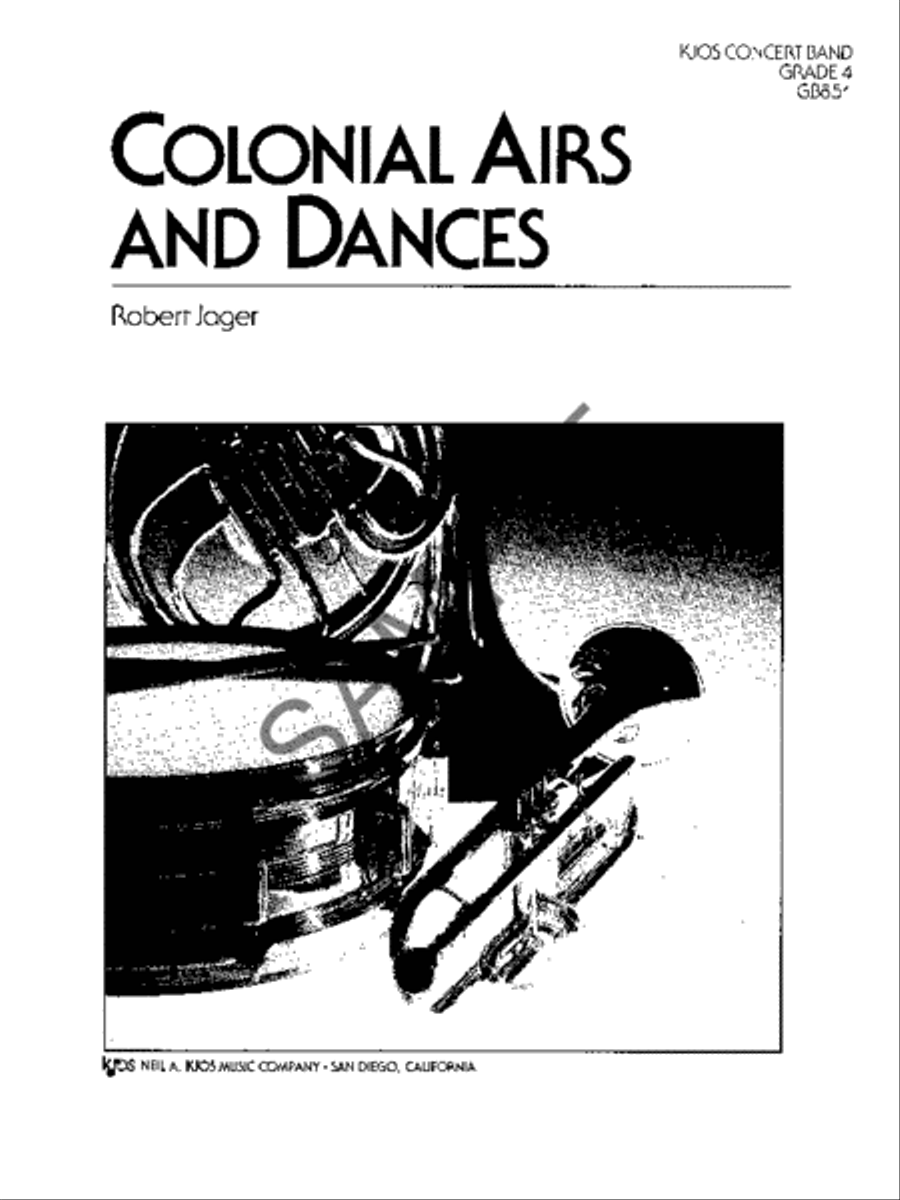 Colonial Airs and Dances - Score Concert Band scores gallery preview page 2