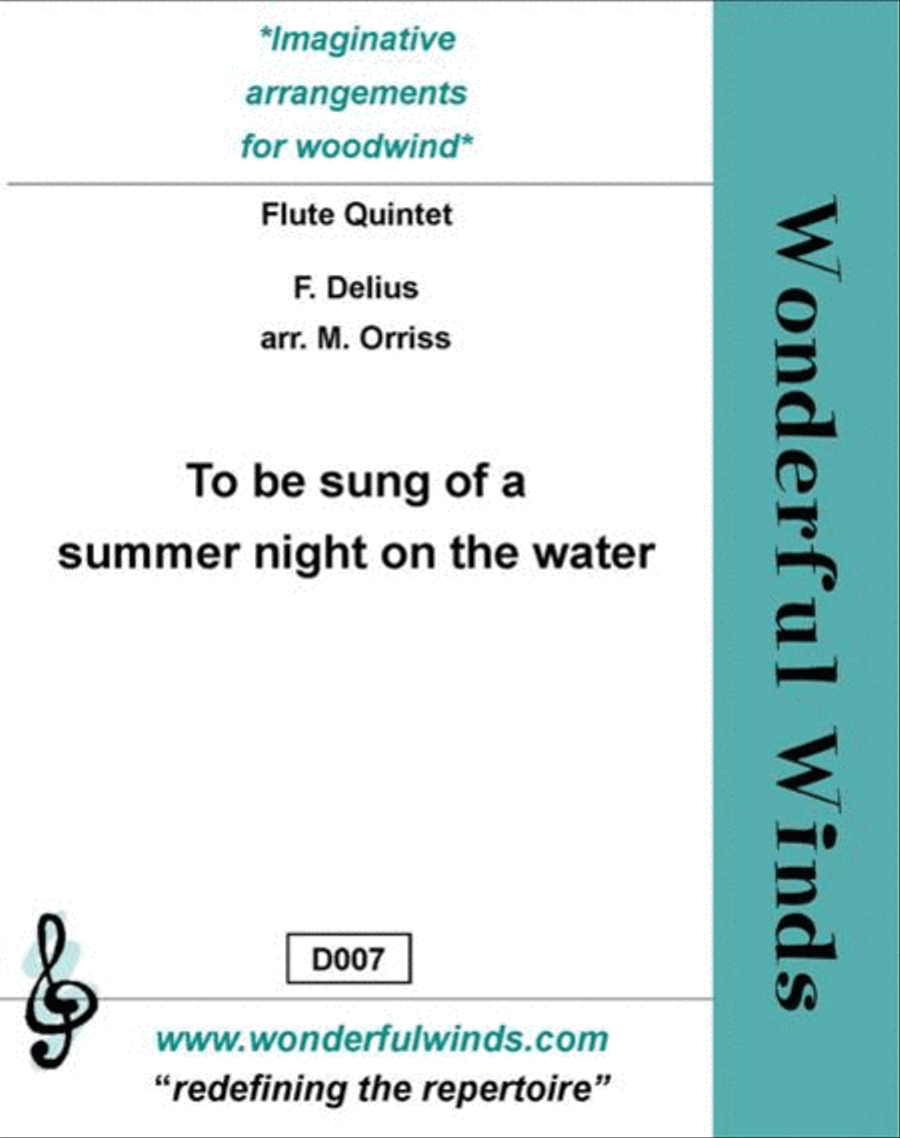 To Be Sung Of A Summer Night On The Water Flute scores gallery preview page 1