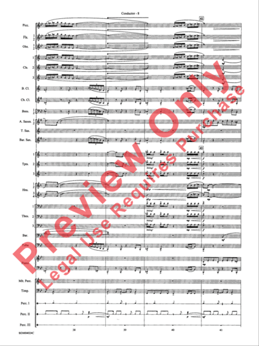 Ithaca (from The Odyssey (Symphony No. 2)) Concert Band scores gallery preview page 12