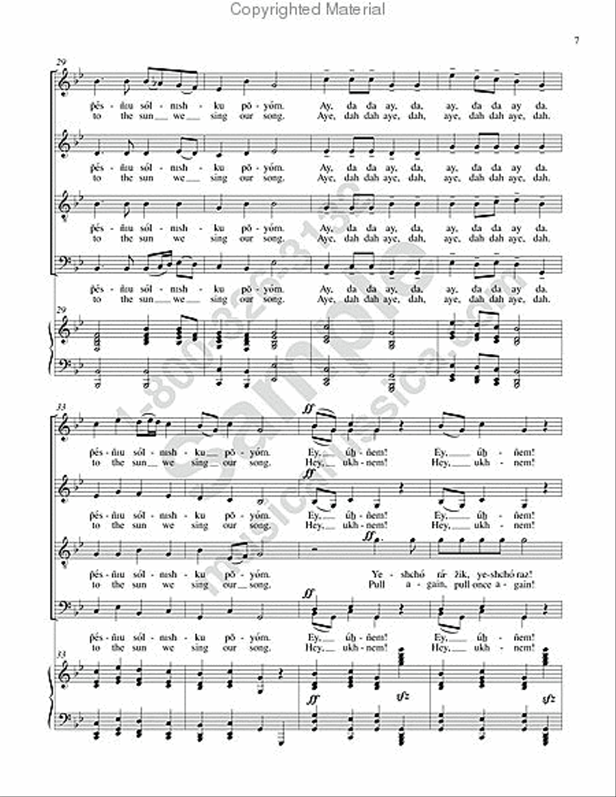 Song of the Volga Boat-Men 4-Part scores gallery preview page 6