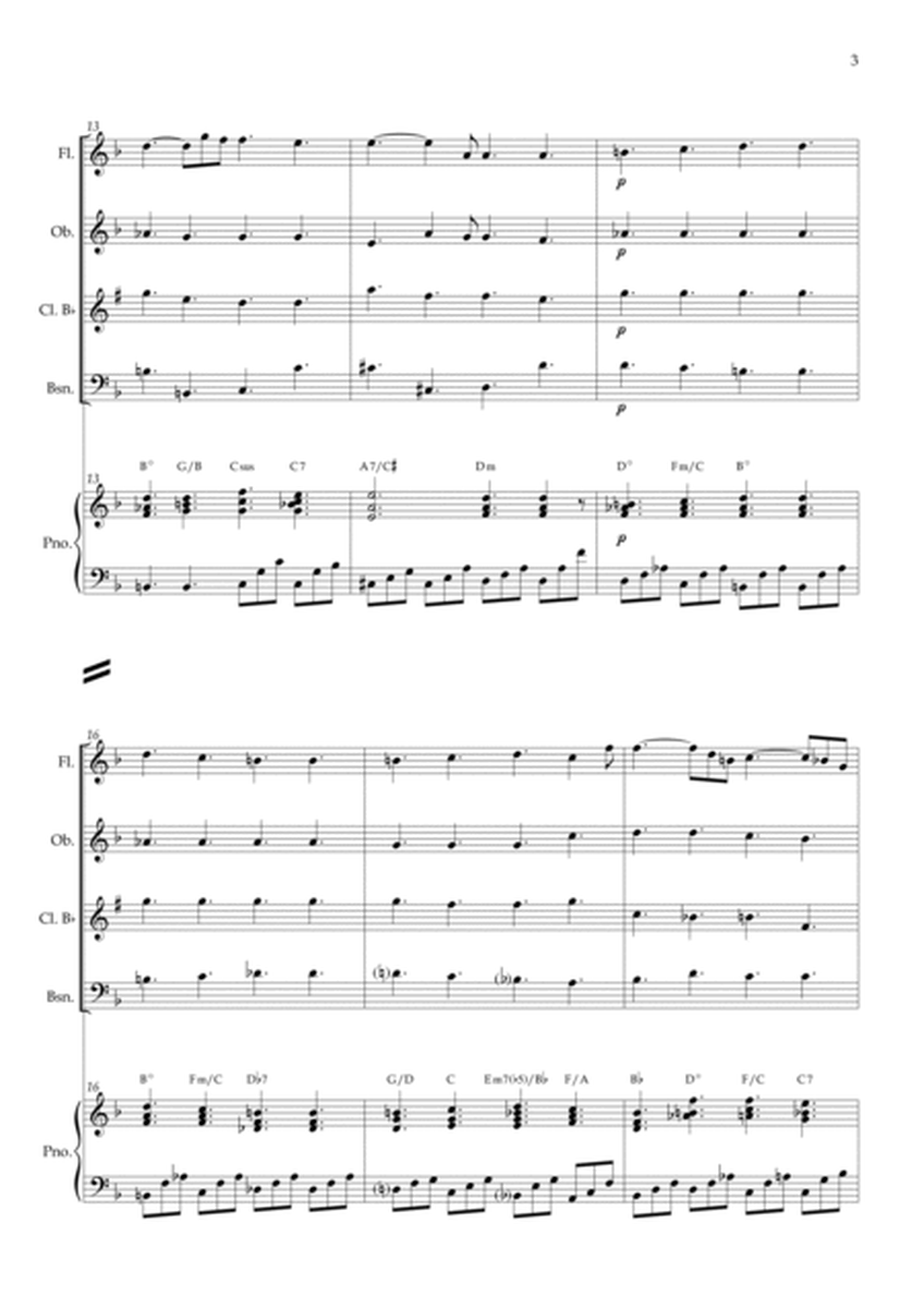 Lacrimosa (Woodwind Quartet) Piano and chords image number null
